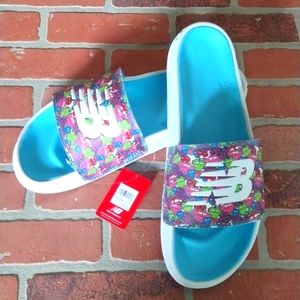 NWT Men's Sz 16 Limited Edition Jolly Rancher New Balance Slides Colorful Retro